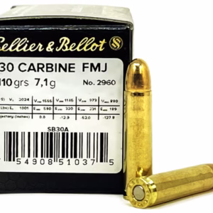 1000 Round Case – 30 Carbine 110 Grain Soft Point Sellier Bellot Ammo – SB30B